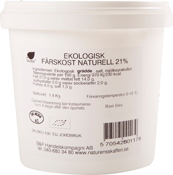 Ekologisk Färskost naturell 21%