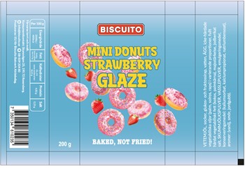 Mini Donuts - Strawberry Glaze