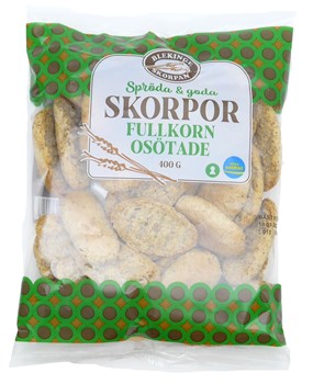 Fullkornskorpor Osötade