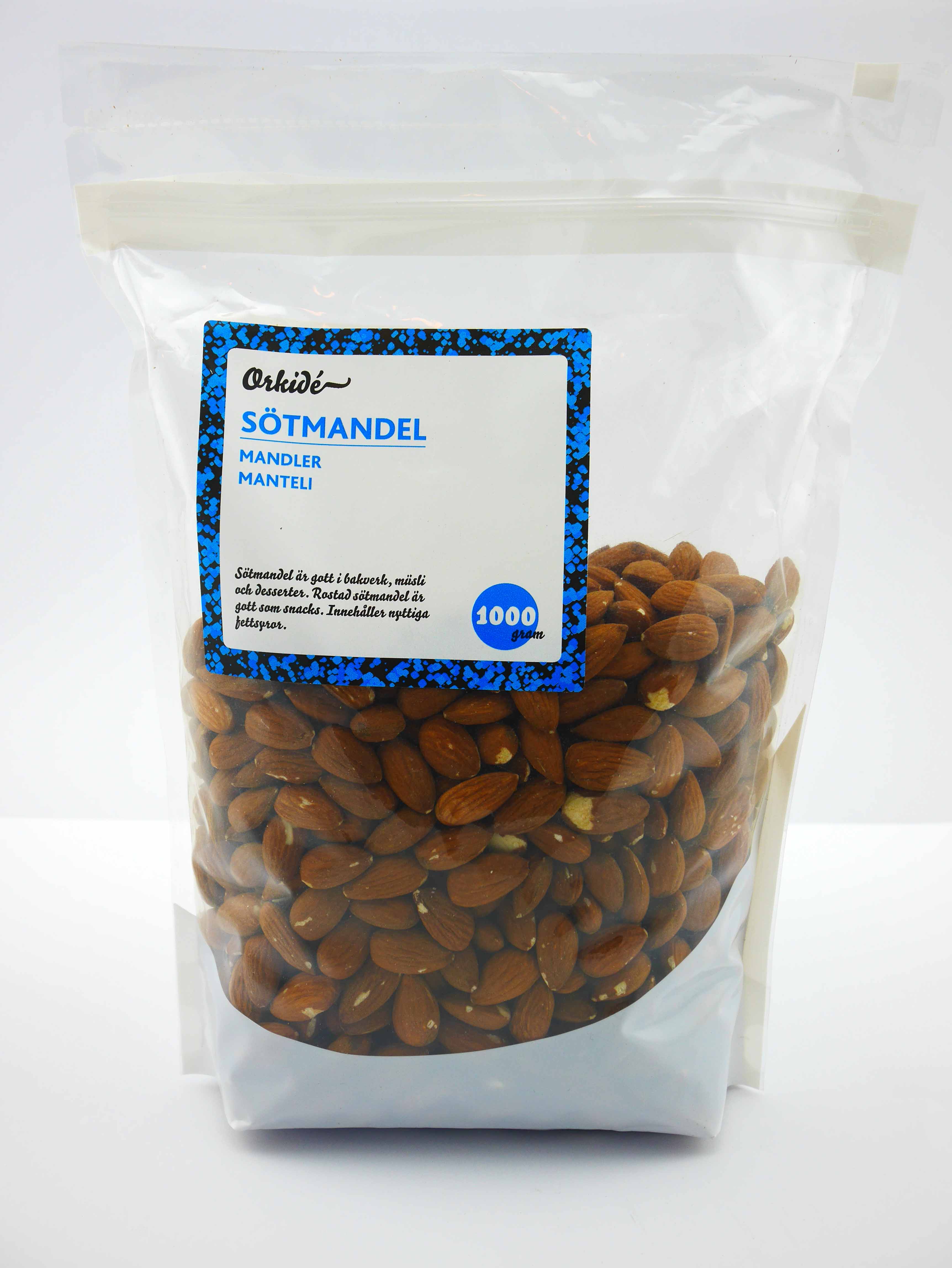 Sötmandel hel med skal ORKIDÉ Dabas