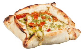 Piazza Mozzarella, pesto & tomat