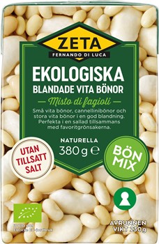 Blandade vita bönor ekologiska