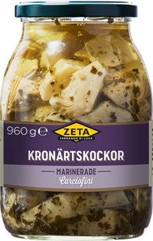 Kronärtskockor, örtmarinerade