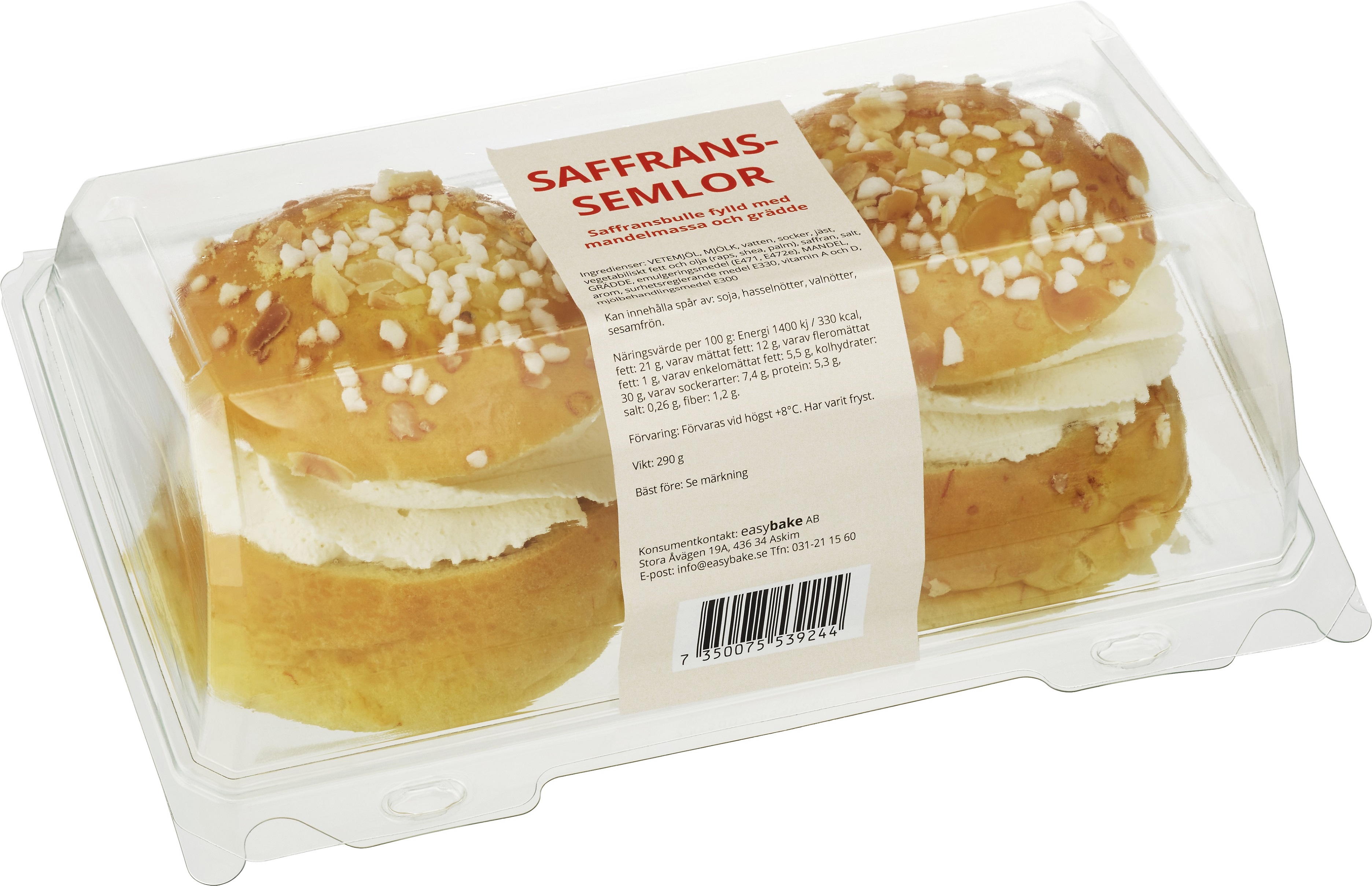 Saffranssemla 2-pa