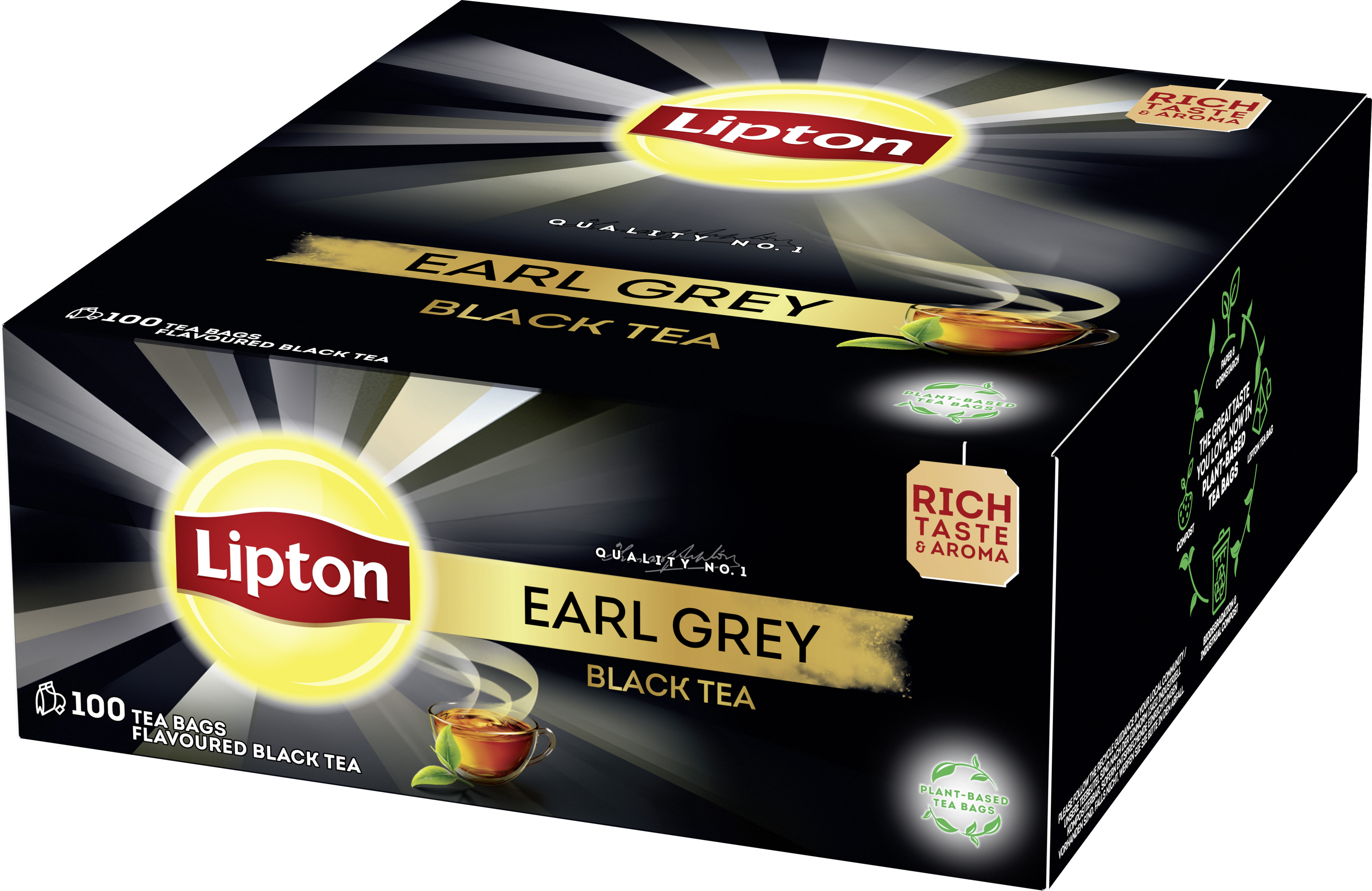 Lipton Rich Earl Grey (utan kuvert) Svart Te