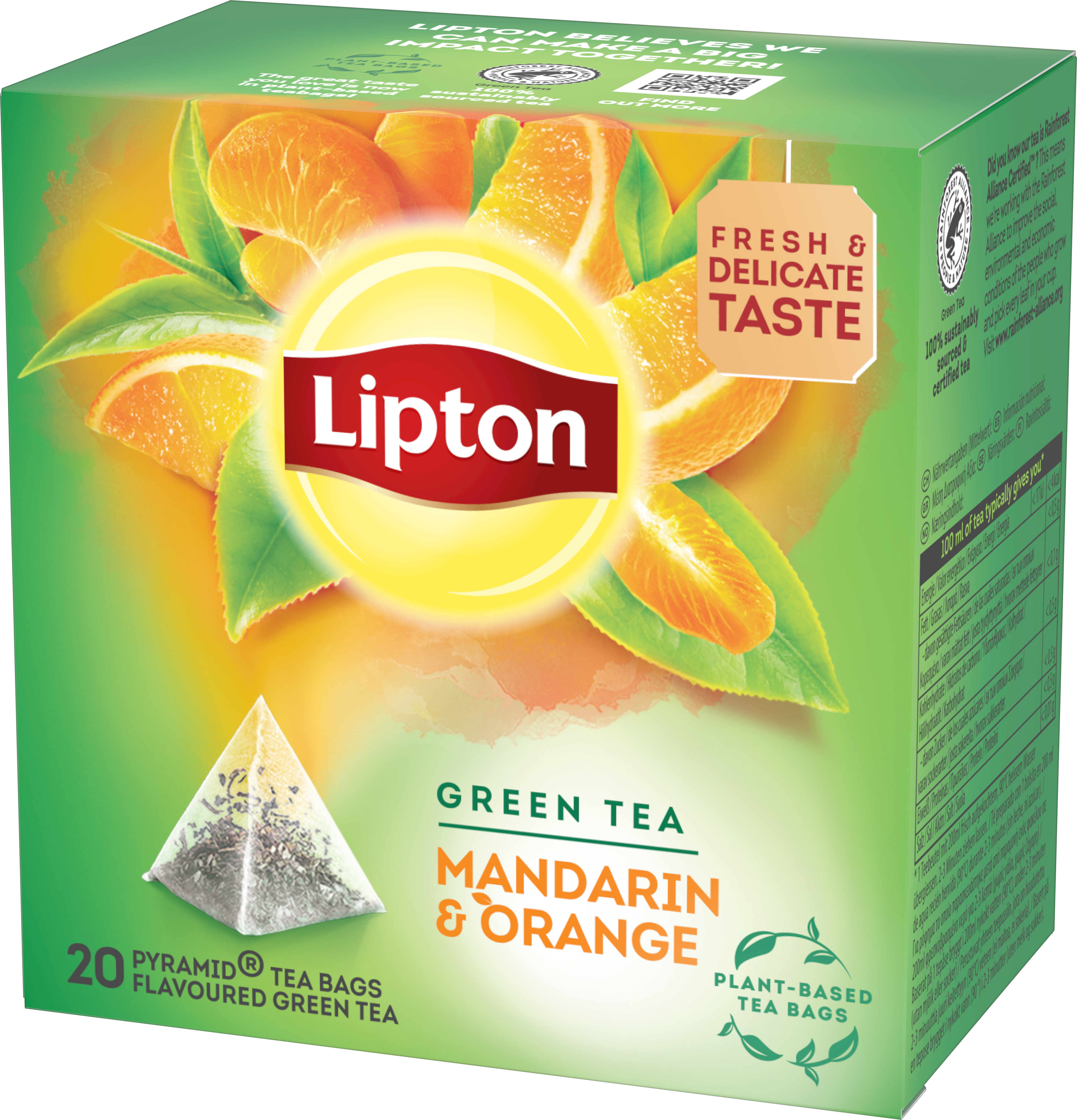 Lipton Mandarin Orange Grönt Te