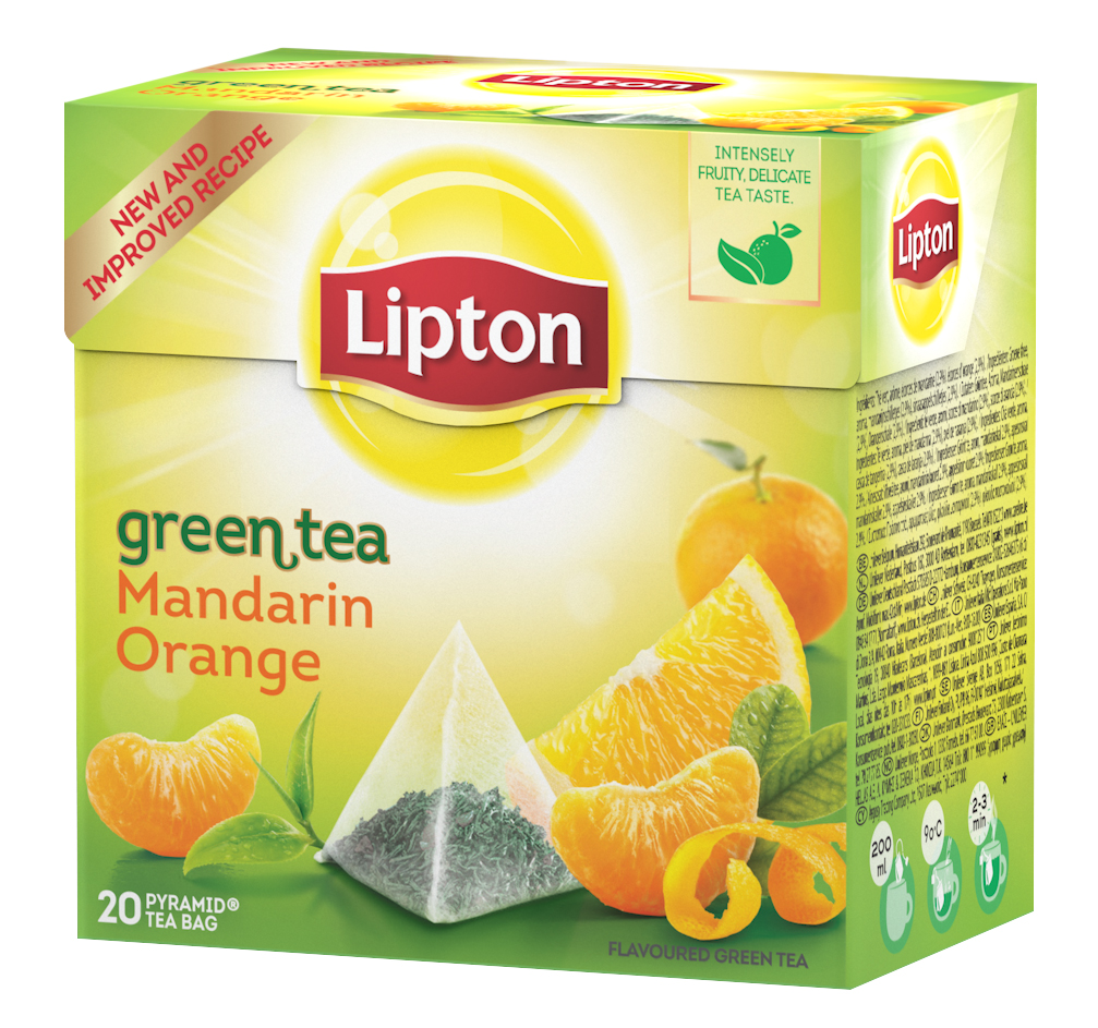 Green Tea Mandarin Orange, pyramid