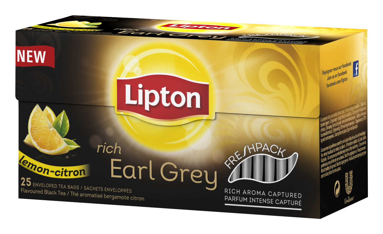 Rich Earl Grey Lemon, svart te