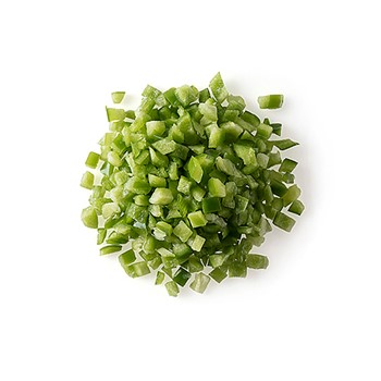 Paprika grön tärnad