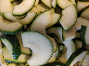 Zucchini halvmåne
