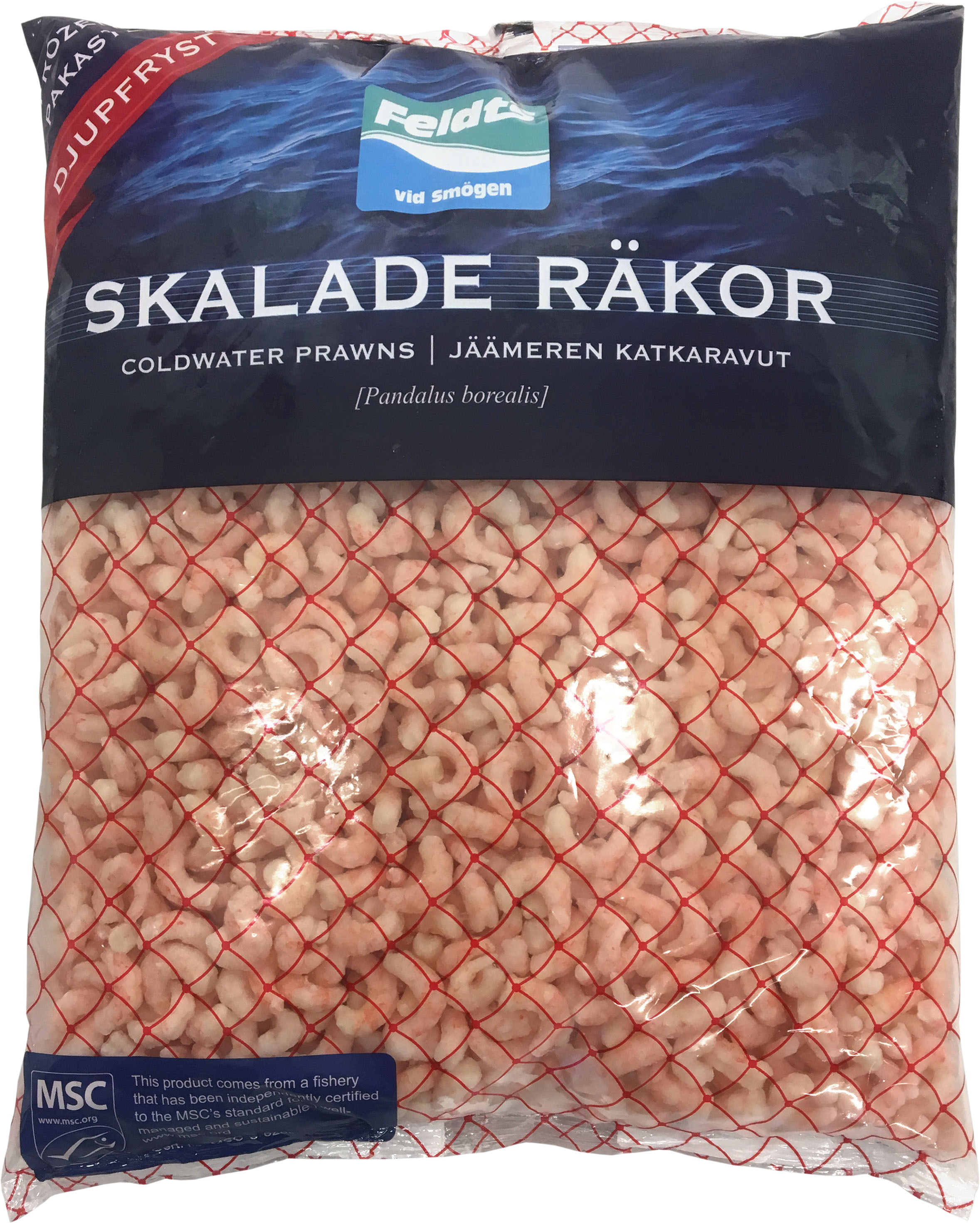 Räkor skalade, styckfrysta MSC