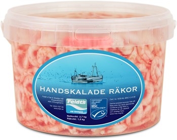 Handskalade räkor MSC