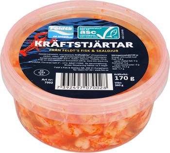 Kräftstjärtar i lake ASC