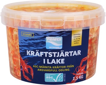 Kräftstjärtar i lake ASC