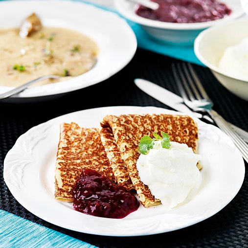 Husets Pannkakor dubbelvikta