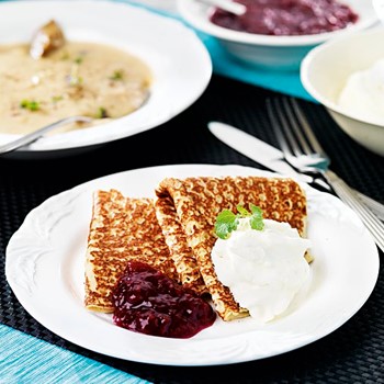 Husets Pannkakor dubbelvikta