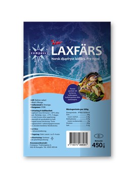 Laxfärs, Norsk djupfryst laxfärs.