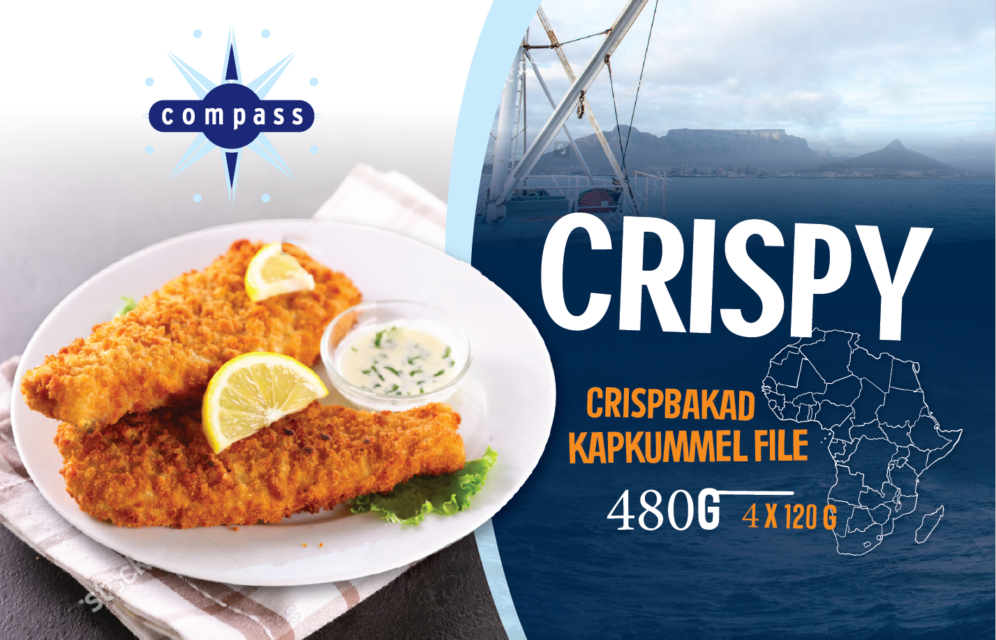 Crispy kapkummelfilé 4x120 gr