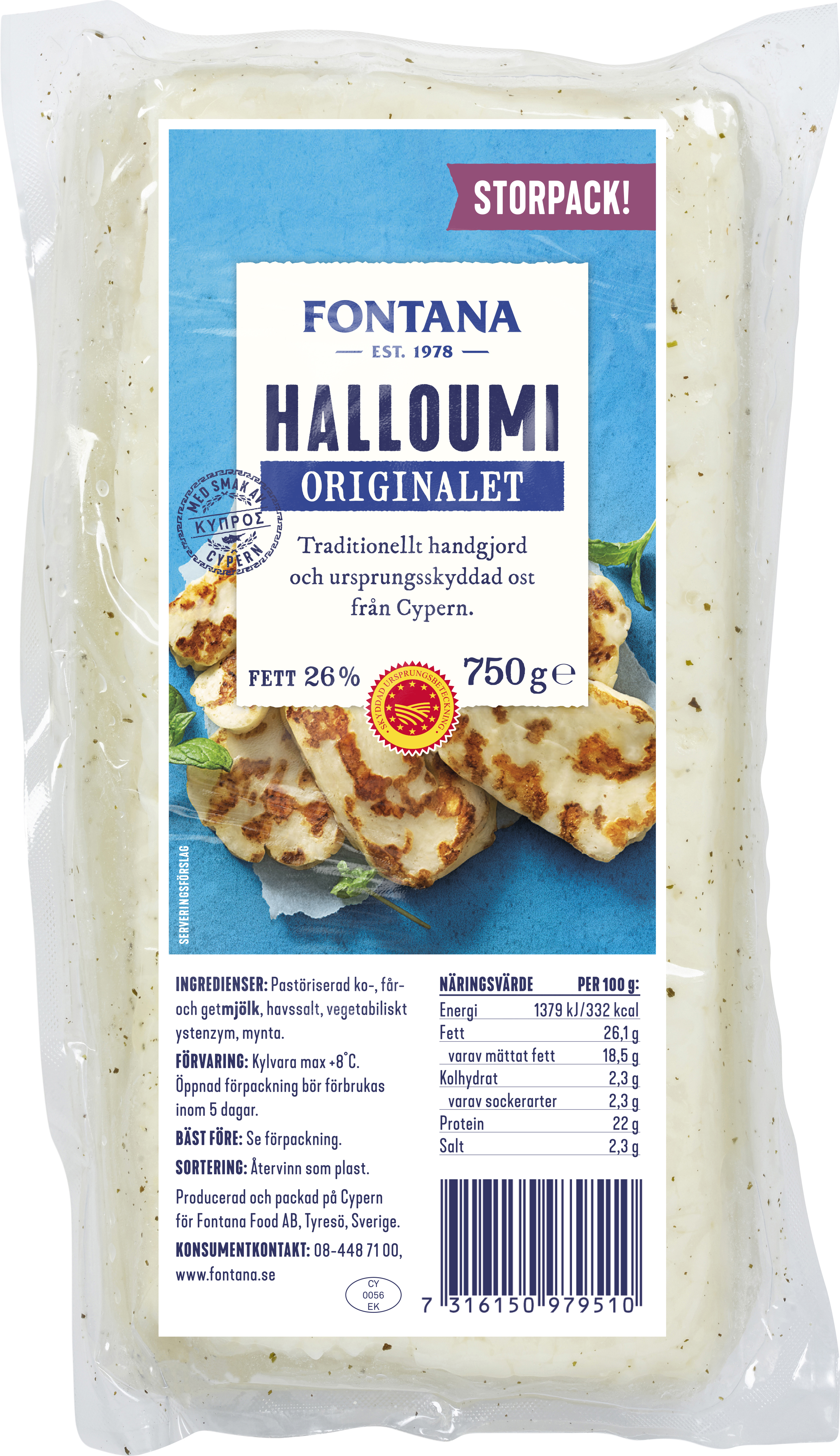 Halloumi Originalet 750g PDO