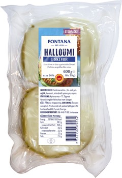 Halloumi i skivor för burgare