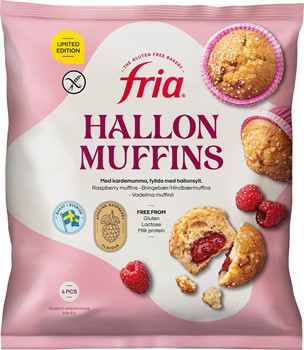 Hallonmuffins