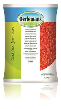 Tomat tärnad oskalad