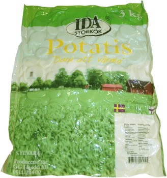 Potatis skivad vakuum