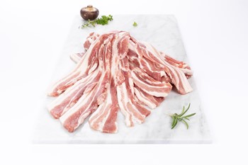 Stekfläsk rimmat skivat