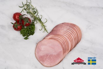 Rökt skinka skivad