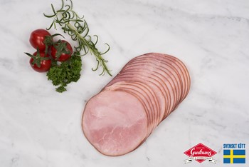 Rökt skinka skivad