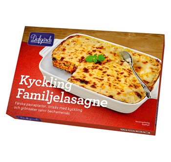 Kyckling Familjelasagne