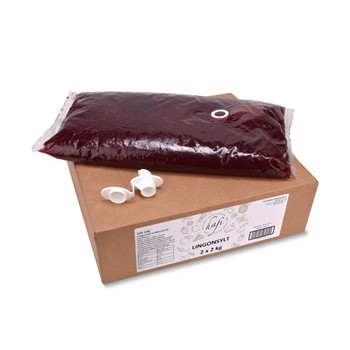 Lingonsylt lättsockrad, 2 kg påse
