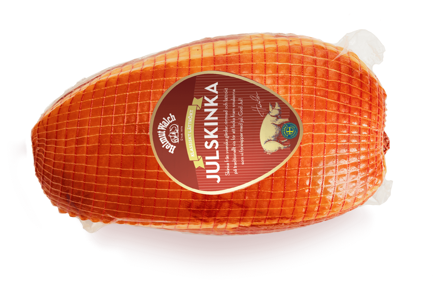 Lättrökt rimmad julskinka