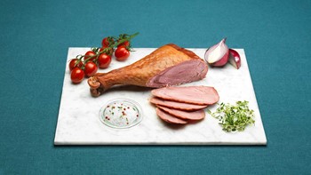 Kalkonklubba, basturökt, 5-pack