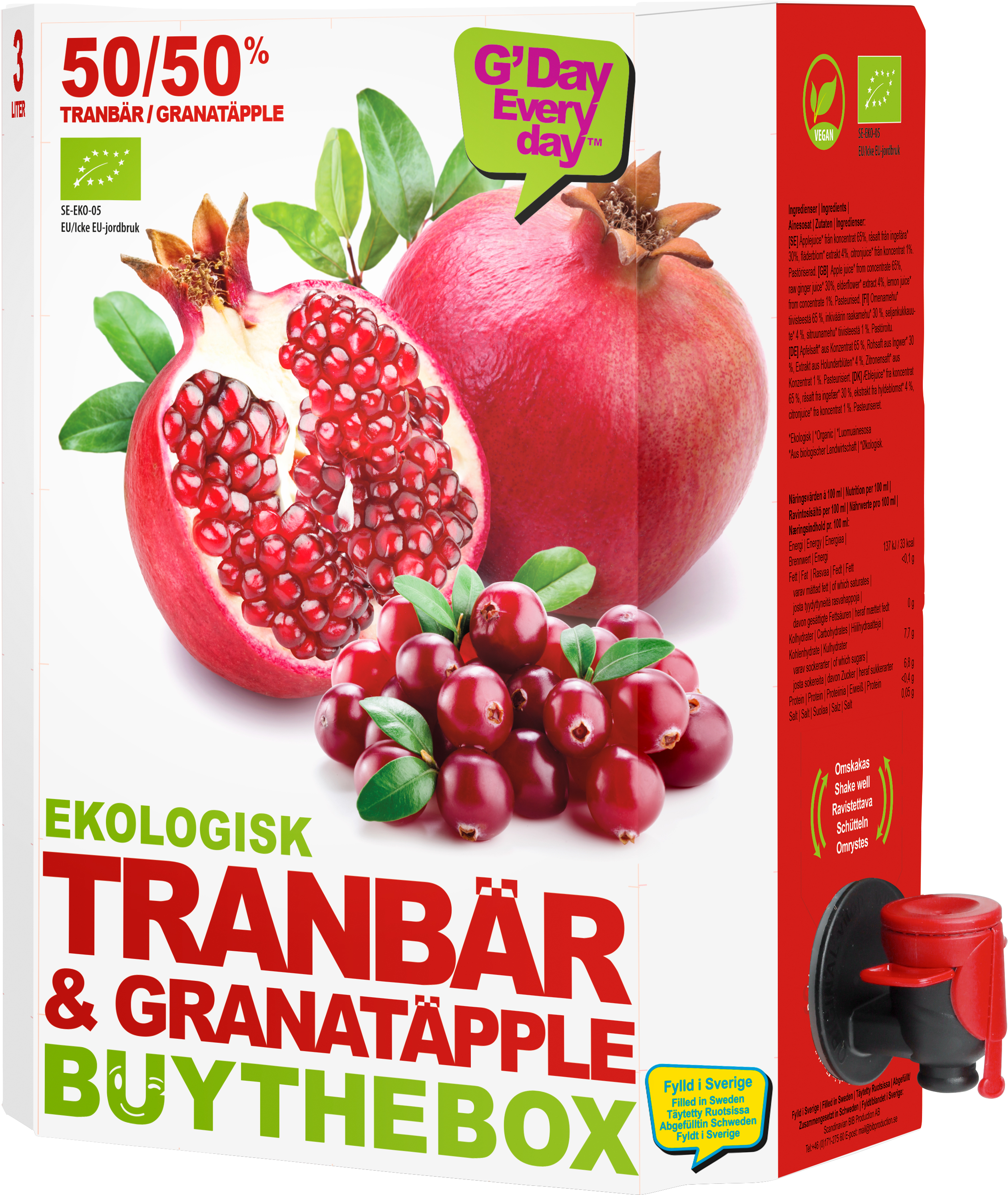 Tranbär & Granat juice