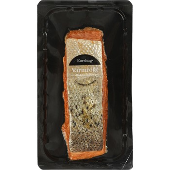 Varmrökt laxfilé, dubbel i bit, ASC