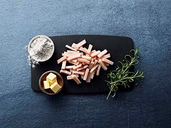 Strimlad rökt kyckling