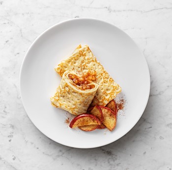 Crepes m äpple & kanel Från Sverige