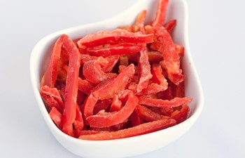Paprika röd strimlad KRAV