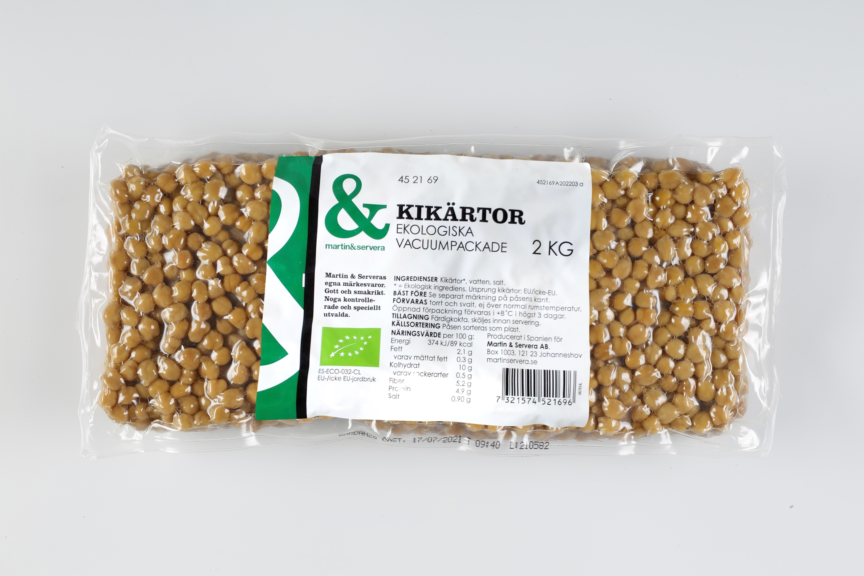 Kikärtor vakuumpåse eko