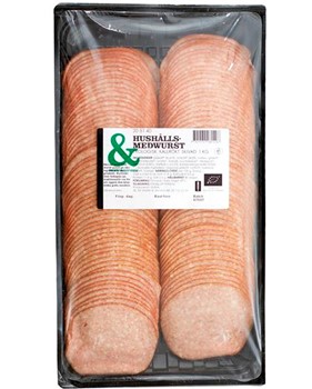 Hushållsmedwurst skivad Ekologisk