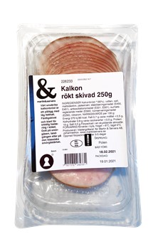 Kalkonbröst rökt skivad