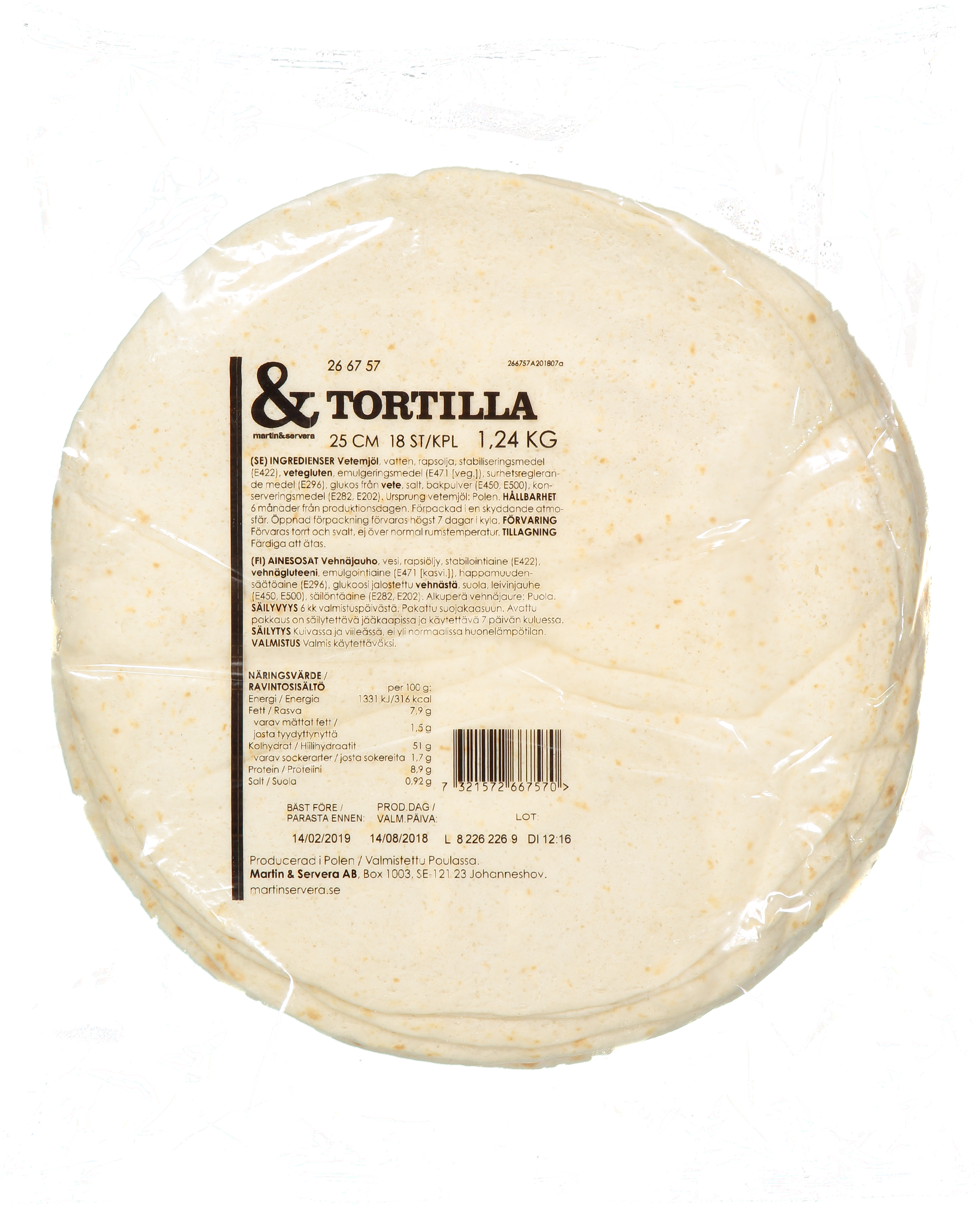 Tortilla 25 cm