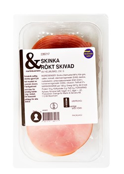Skinka rökt skivad helmuskel