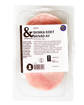 Skinka kokt skivad helmuskel