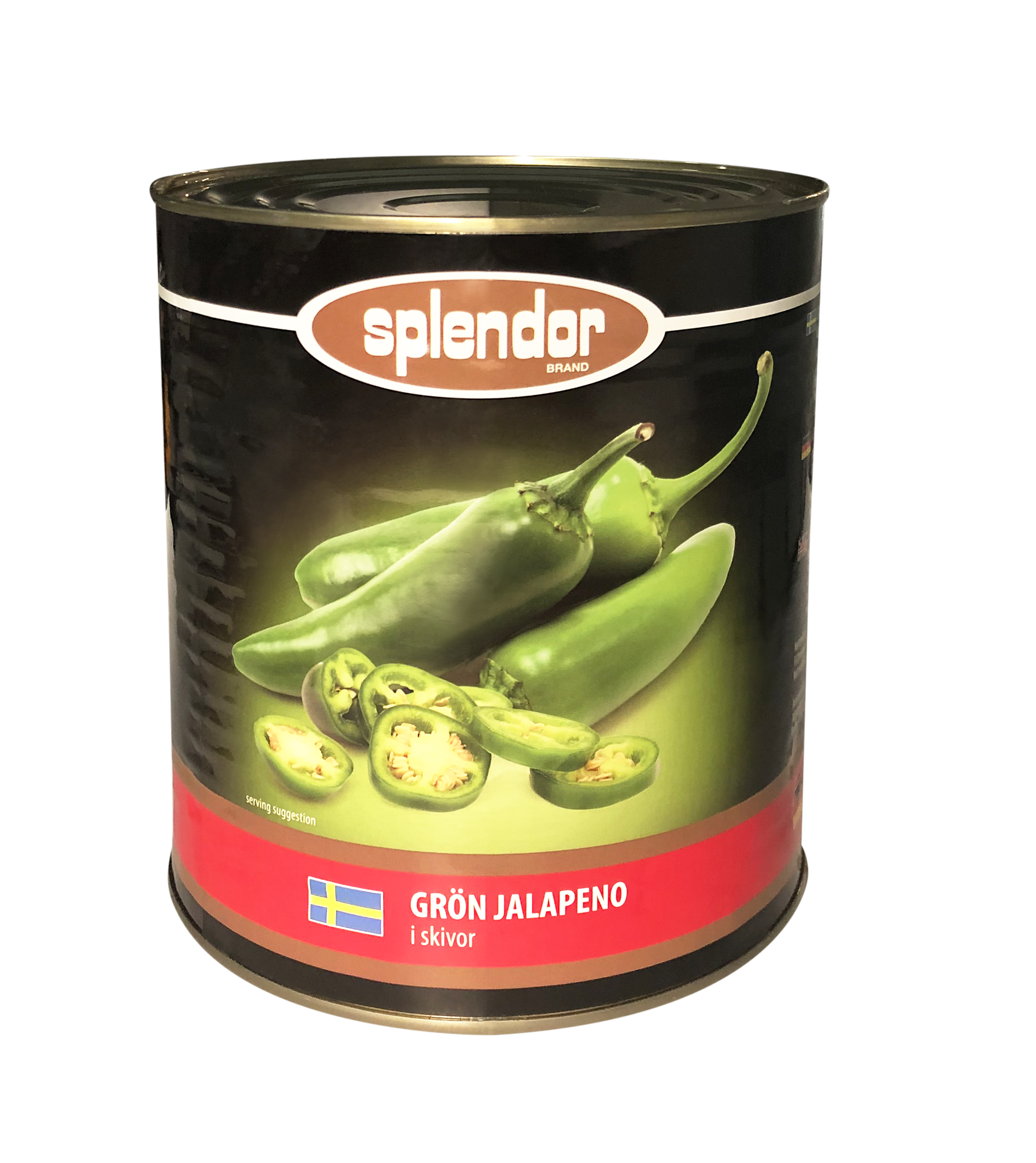 Jalapeno grön skivad