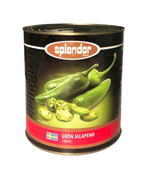 Jalapeno grön skivad