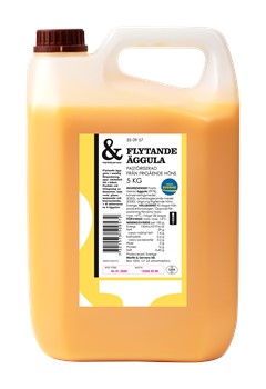 Äggula flytande