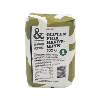 Havregryn glutenfria 