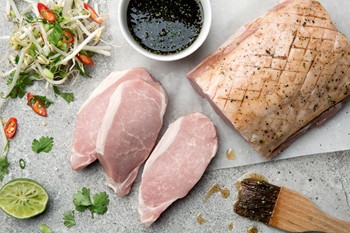 Fläskkotlettrad benfri delad